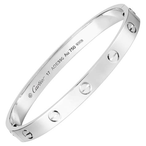 cartier bangle white gold - cartier bamboo white gold bracelet.